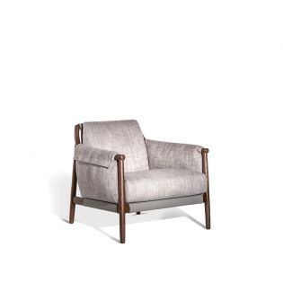 Poltrona Frau TIMES LOUNGE Sessel, zweifarbig