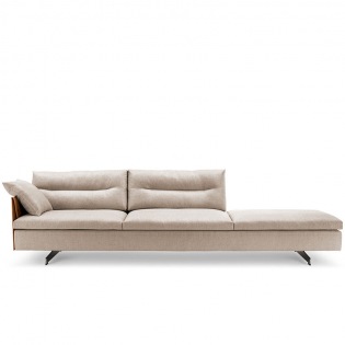 GRAN TORINO 2-Sitzer Chaiselongue, Kernleder